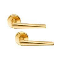 Ручки на розеті COLOMBO Robotre CD91 (CD69BZGG-CD63GB) матове золото